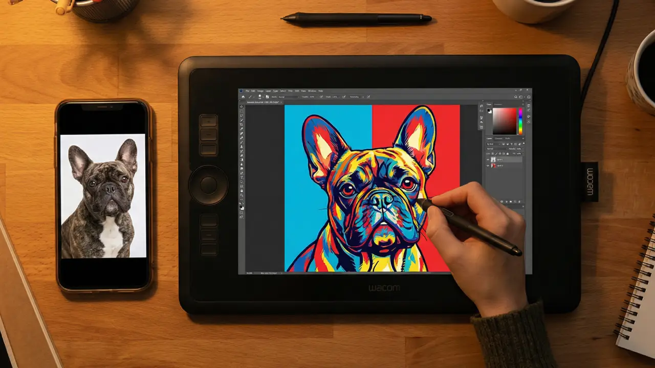 Artista Digital Trabajando